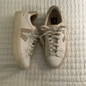 VEJA Campo Leather White Natural SZ 6/EUR 36